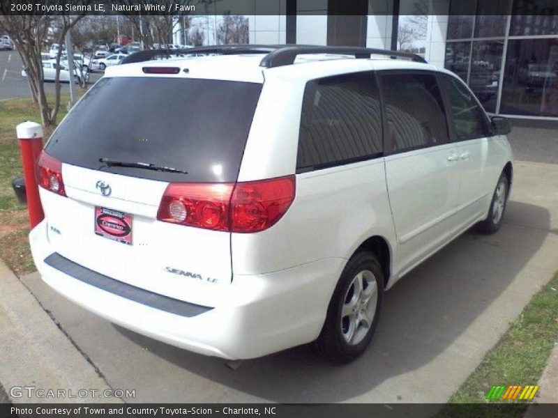 Natural White / Fawn 2008 Toyota Sienna LE