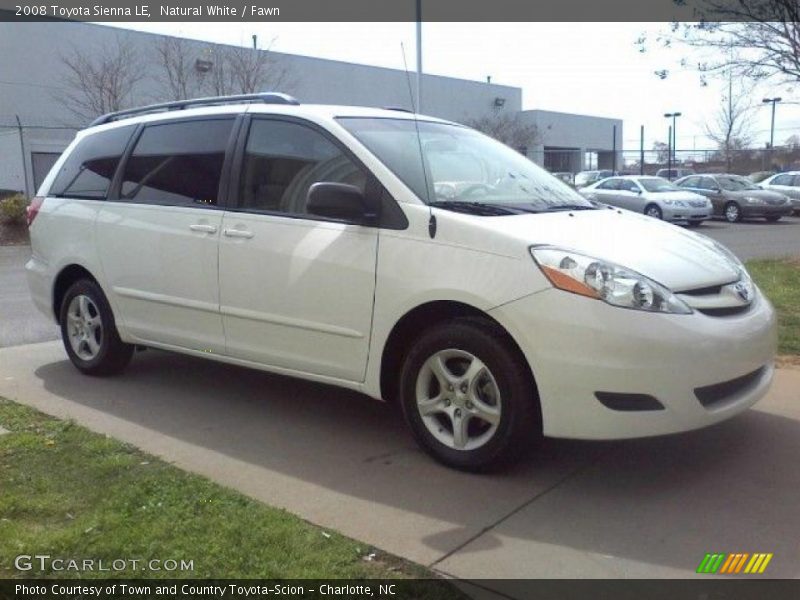 Natural White / Fawn 2008 Toyota Sienna LE