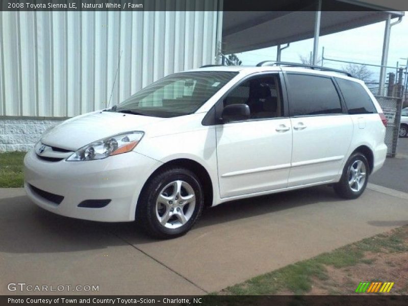 Natural White / Fawn 2008 Toyota Sienna LE