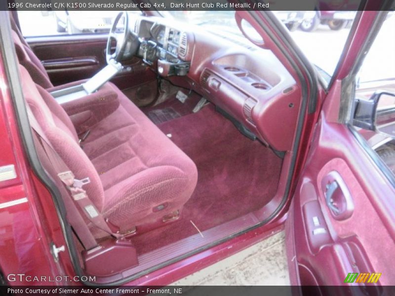Dark Hunt Club Red Metallic / Red 1996 Chevrolet C/K K1500 Silverado Regular Cab 4x4