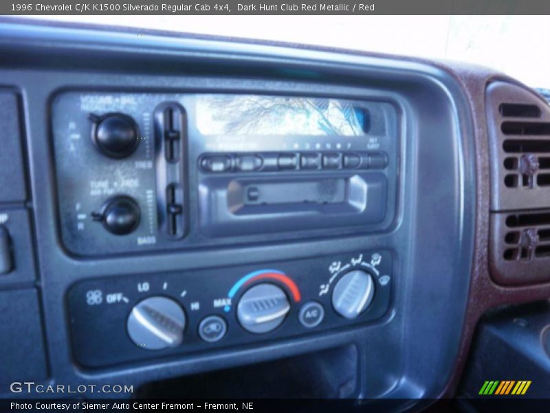 Dark Hunt Club Red Metallic / Red 1996 Chevrolet C/K K1500 Silverado Regular Cab 4x4