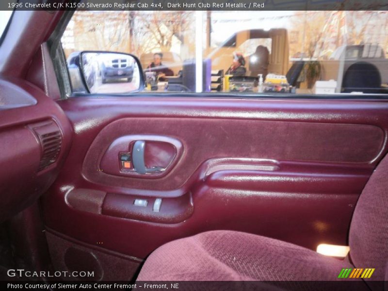 Dark Hunt Club Red Metallic / Red 1996 Chevrolet C/K K1500 Silverado Regular Cab 4x4