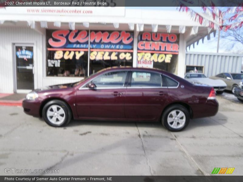 Bordeaux Red / Neutral Beige 2007 Chevrolet Impala LT