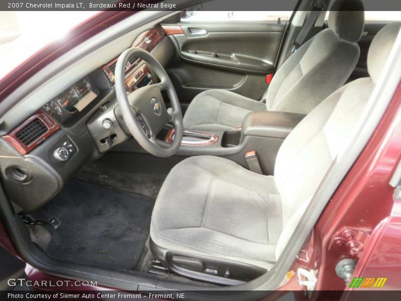 Bordeaux Red / Neutral Beige 2007 Chevrolet Impala LT