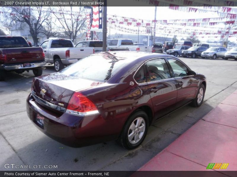 Bordeaux Red / Neutral Beige 2007 Chevrolet Impala LT