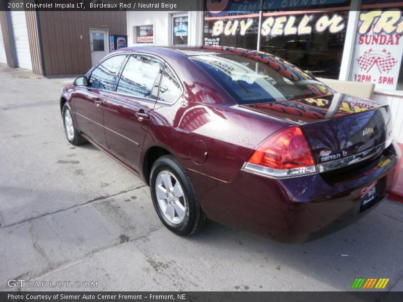 Bordeaux Red / Neutral Beige 2007 Chevrolet Impala LT