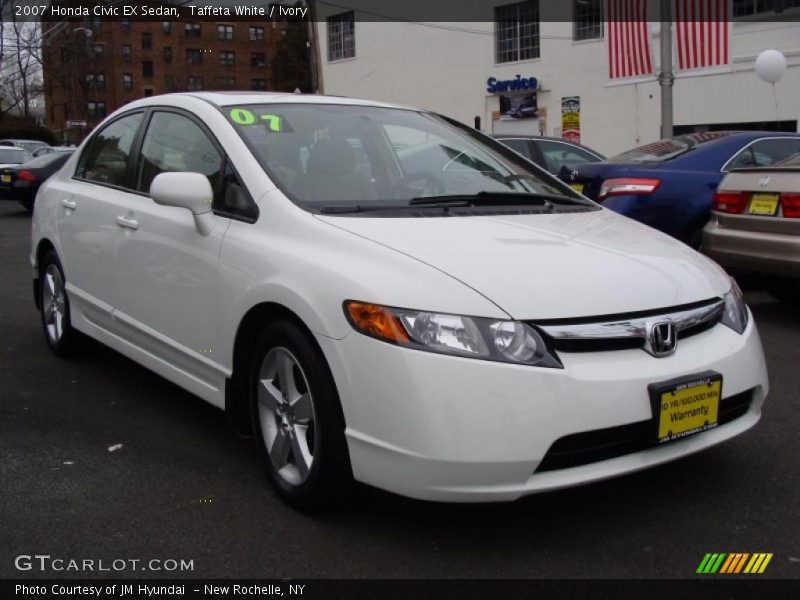 Taffeta White / Ivory 2007 Honda Civic EX Sedan