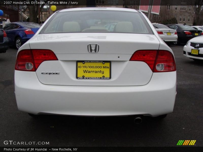 Taffeta White / Ivory 2007 Honda Civic EX Sedan