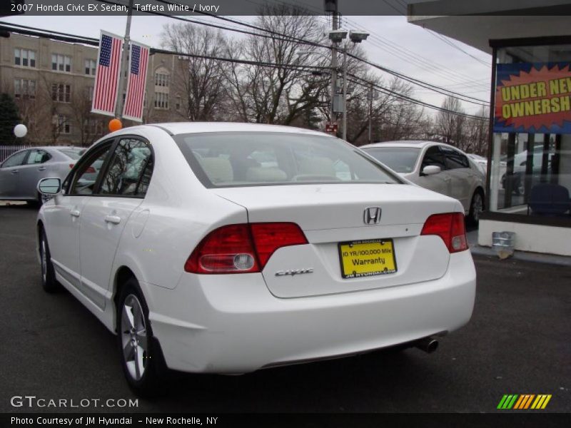 Taffeta White / Ivory 2007 Honda Civic EX Sedan