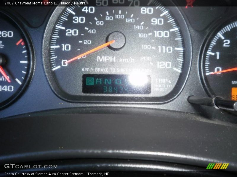 Black / Neutral 2002 Chevrolet Monte Carlo LS