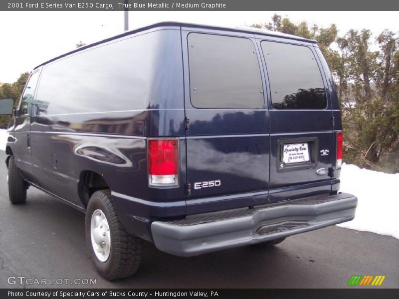 True Blue Metallic / Medium Graphite 2001 Ford E Series Van E250 Cargo