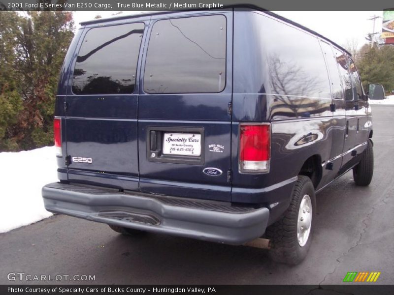 True Blue Metallic / Medium Graphite 2001 Ford E Series Van E250 Cargo