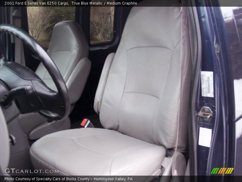 True Blue Metallic / Medium Graphite 2001 Ford E Series Van E250 Cargo