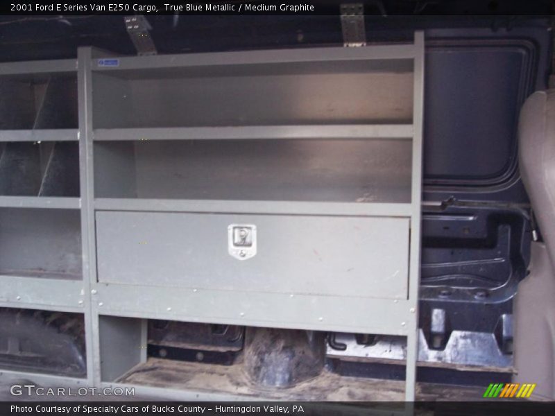 True Blue Metallic / Medium Graphite 2001 Ford E Series Van E250 Cargo