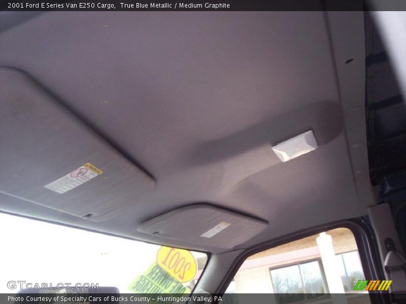 True Blue Metallic / Medium Graphite 2001 Ford E Series Van E250 Cargo