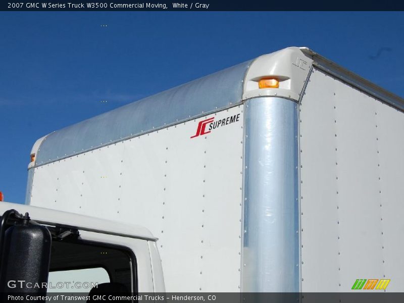 White / Gray 2007 GMC W Series Truck W3500 Commercial Moving