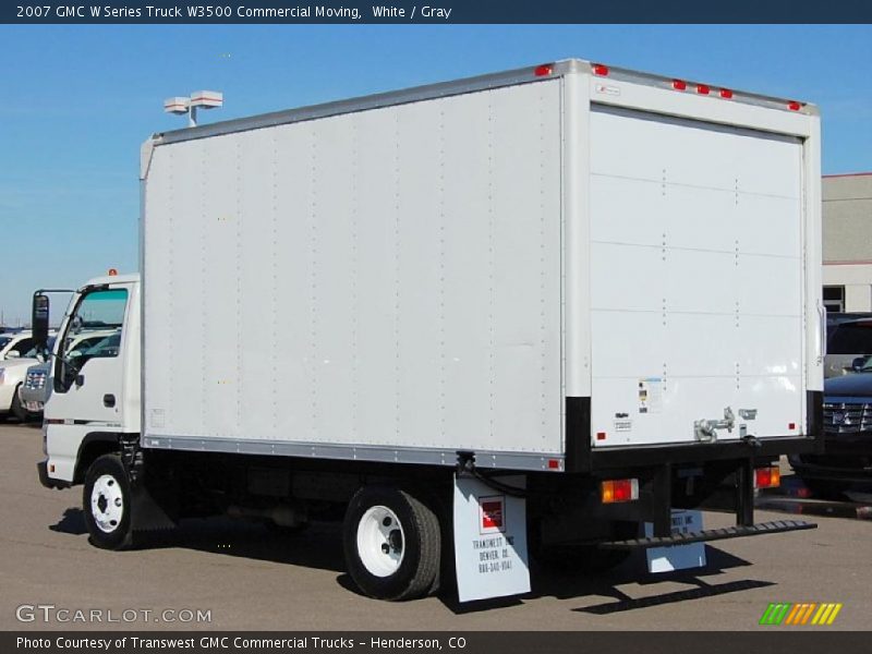 White / Gray 2007 GMC W Series Truck W3500 Commercial Moving