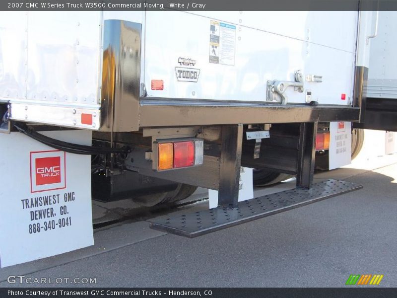 White / Gray 2007 GMC W Series Truck W3500 Commercial Moving