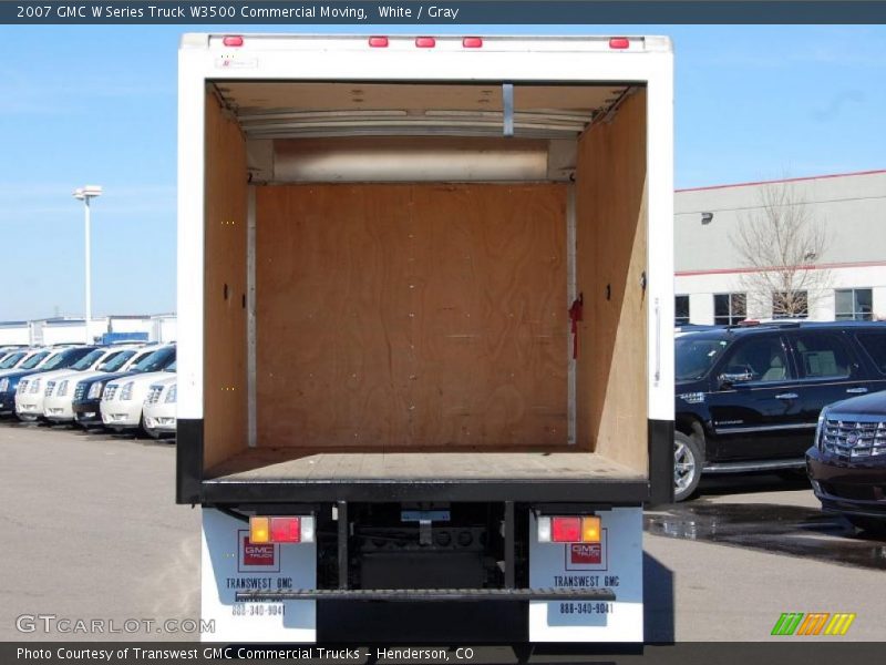 White / Gray 2007 GMC W Series Truck W3500 Commercial Moving