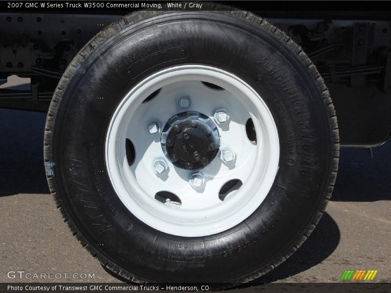 White / Gray 2007 GMC W Series Truck W3500 Commercial Moving