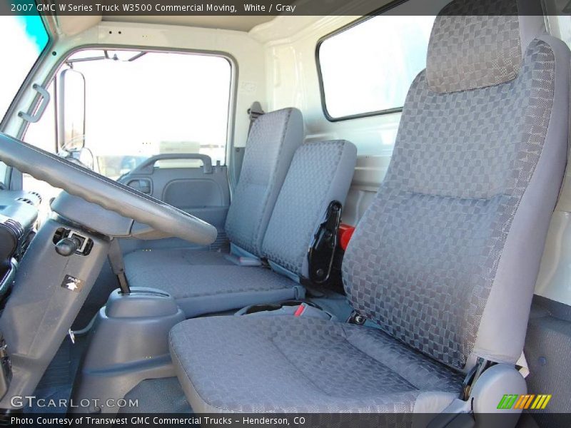 White / Gray 2007 GMC W Series Truck W3500 Commercial Moving