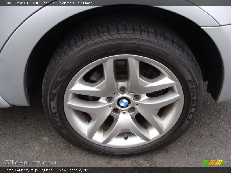 Titanium Silver Metallic / Black 2007 BMW X3 3.0si