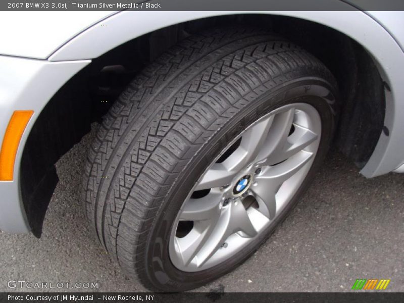 Titanium Silver Metallic / Black 2007 BMW X3 3.0si