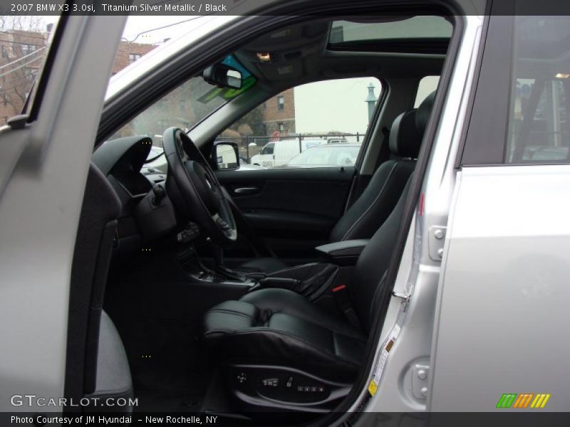 Titanium Silver Metallic / Black 2007 BMW X3 3.0si