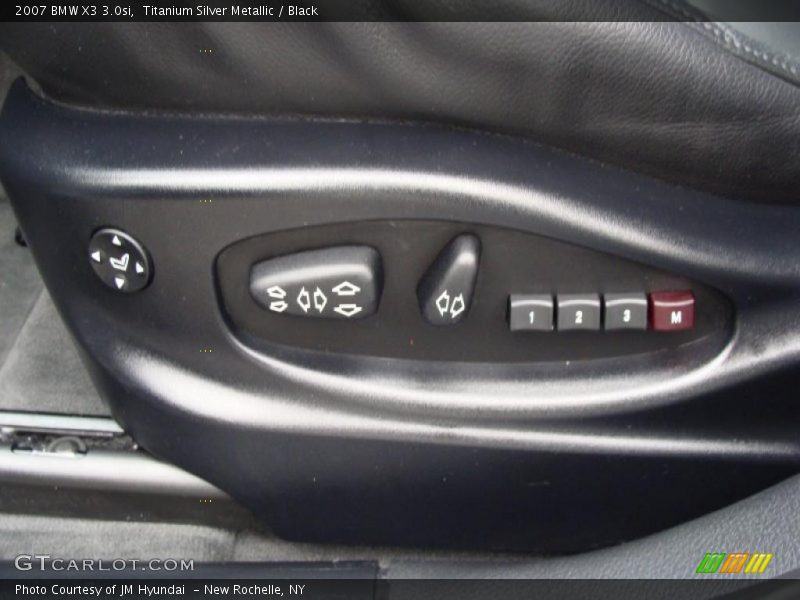 Titanium Silver Metallic / Black 2007 BMW X3 3.0si