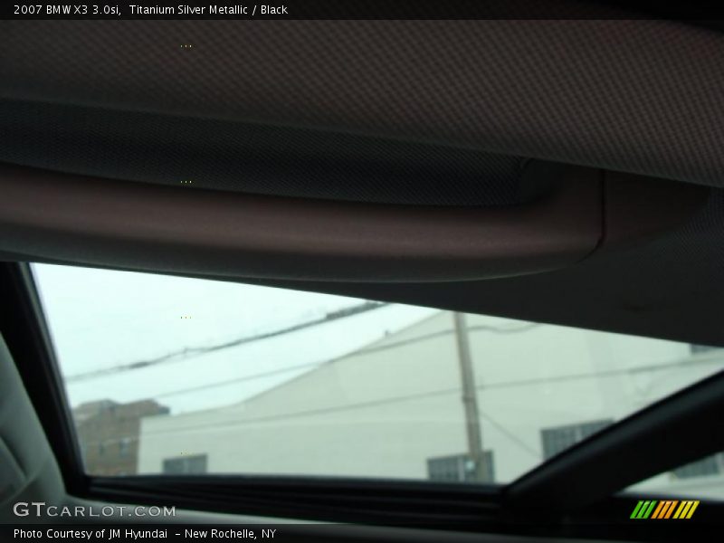 Titanium Silver Metallic / Black 2007 BMW X3 3.0si