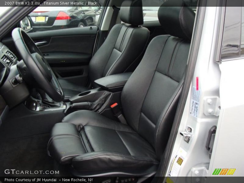 Titanium Silver Metallic / Black 2007 BMW X3 3.0si