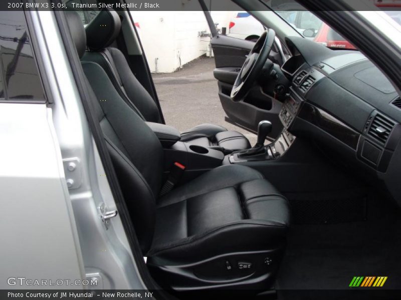 Titanium Silver Metallic / Black 2007 BMW X3 3.0si