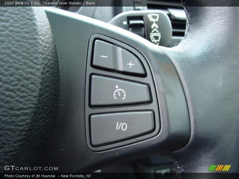 Titanium Silver Metallic / Black 2007 BMW X3 3.0si