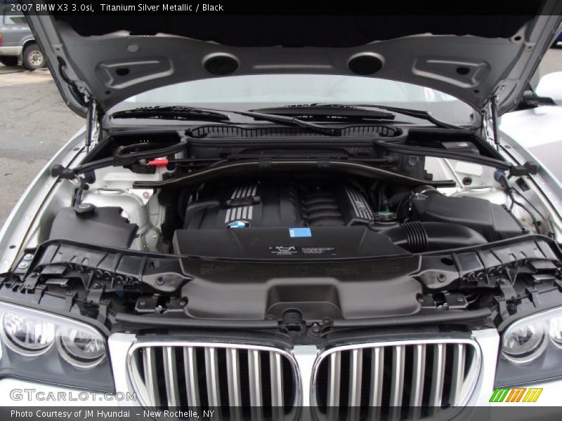 Titanium Silver Metallic / Black 2007 BMW X3 3.0si