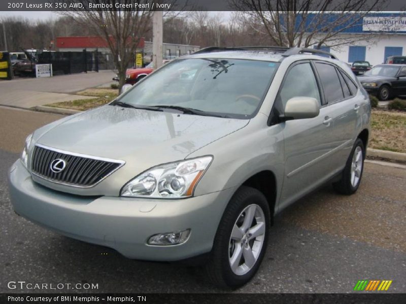 Bamboo Green Pearl / Ivory 2007 Lexus RX 350 AWD