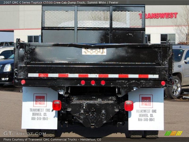 Summit White / Pewter 2007 GMC C Series TopKick C5500 Crew Cab Dump Truck