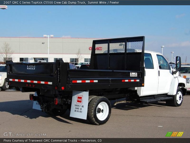 Summit White / Pewter 2007 GMC C Series TopKick C5500 Crew Cab Dump Truck