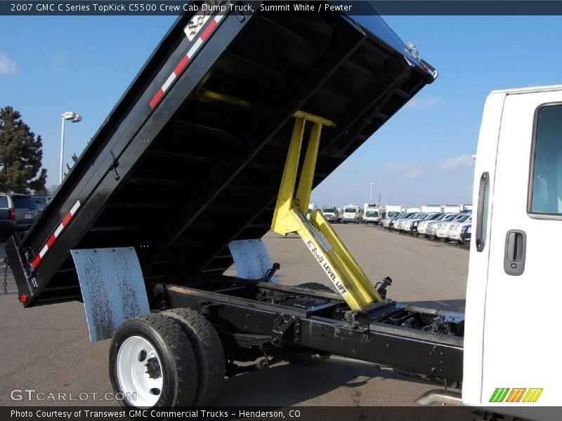 Summit White / Pewter 2007 GMC C Series TopKick C5500 Crew Cab Dump Truck