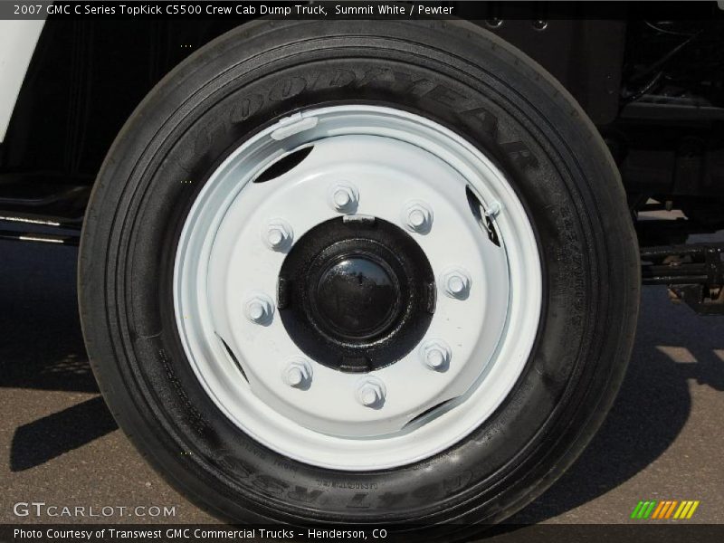 Summit White / Pewter 2007 GMC C Series TopKick C5500 Crew Cab Dump Truck