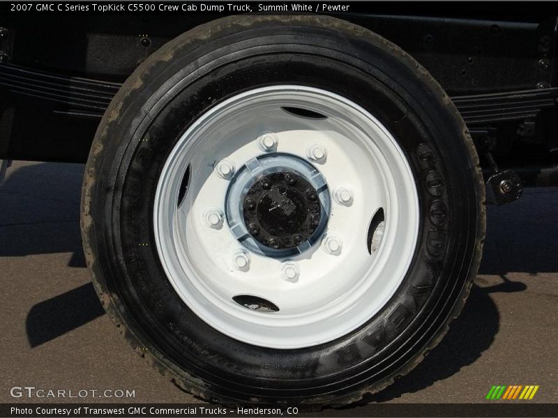Summit White / Pewter 2007 GMC C Series TopKick C5500 Crew Cab Dump Truck