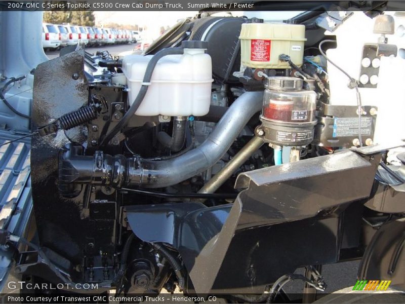 Summit White / Pewter 2007 GMC C Series TopKick C5500 Crew Cab Dump Truck