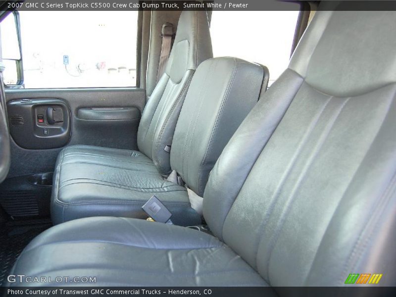 Summit White / Pewter 2007 GMC C Series TopKick C5500 Crew Cab Dump Truck