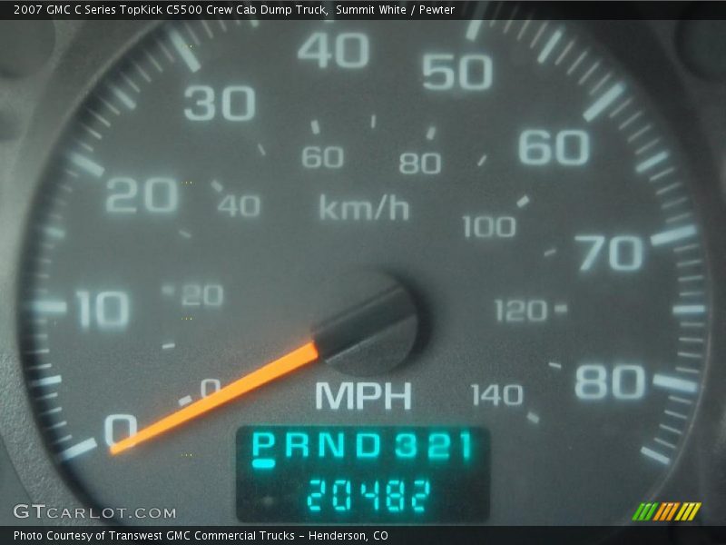 Summit White / Pewter 2007 GMC C Series TopKick C5500 Crew Cab Dump Truck