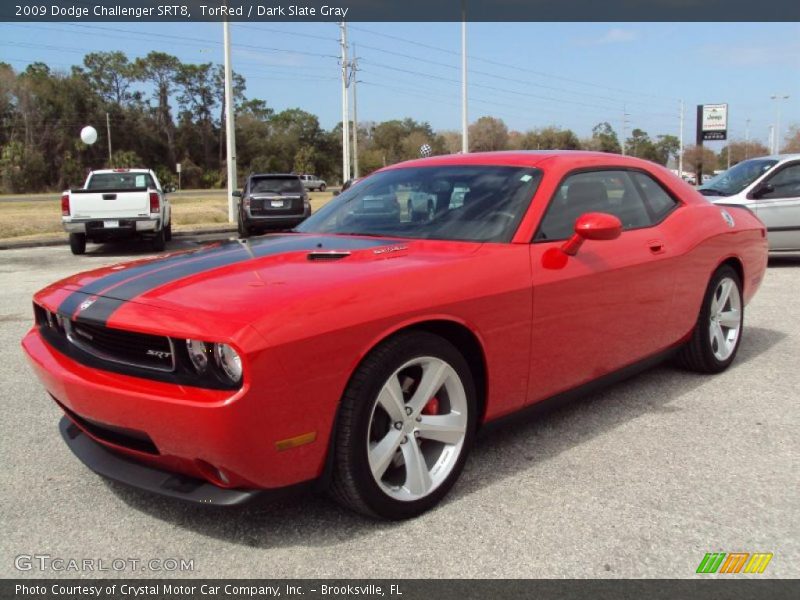 TorRed / Dark Slate Gray 2009 Dodge Challenger SRT8