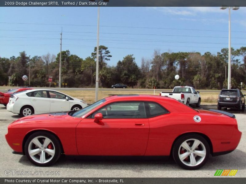 TorRed / Dark Slate Gray 2009 Dodge Challenger SRT8