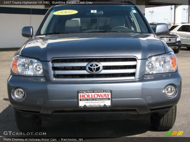 Bluestone Metallic / Ash Gray 2007 Toyota Highlander V6 4WD