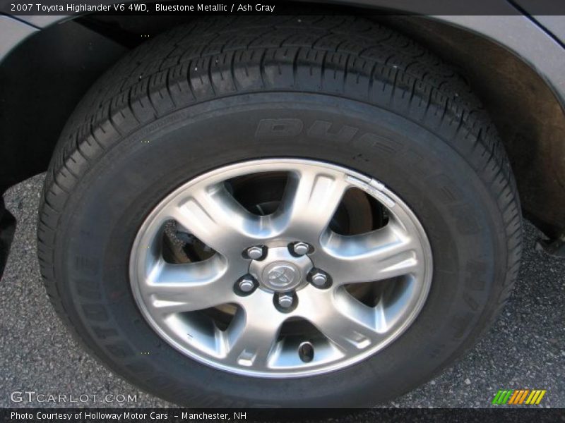 Bluestone Metallic / Ash Gray 2007 Toyota Highlander V6 4WD