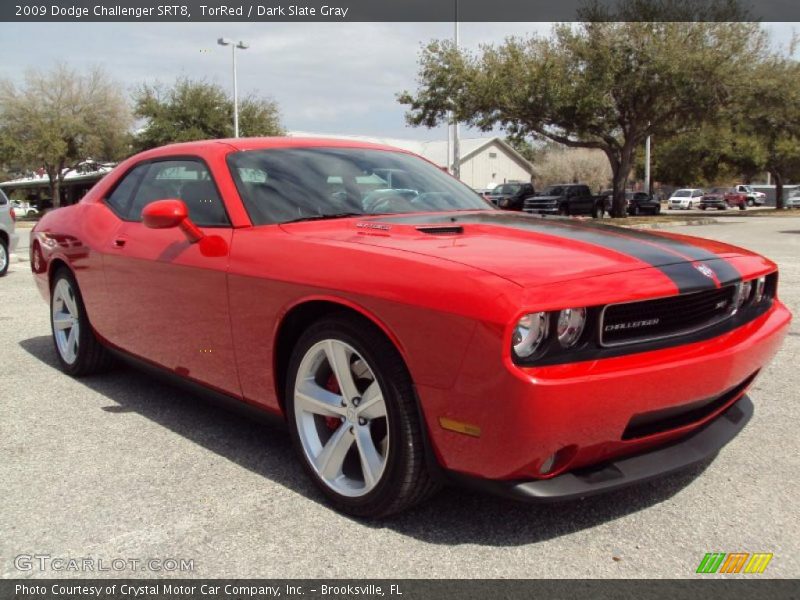 TorRed / Dark Slate Gray 2009 Dodge Challenger SRT8