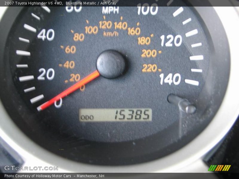 Bluestone Metallic / Ash Gray 2007 Toyota Highlander V6 4WD
