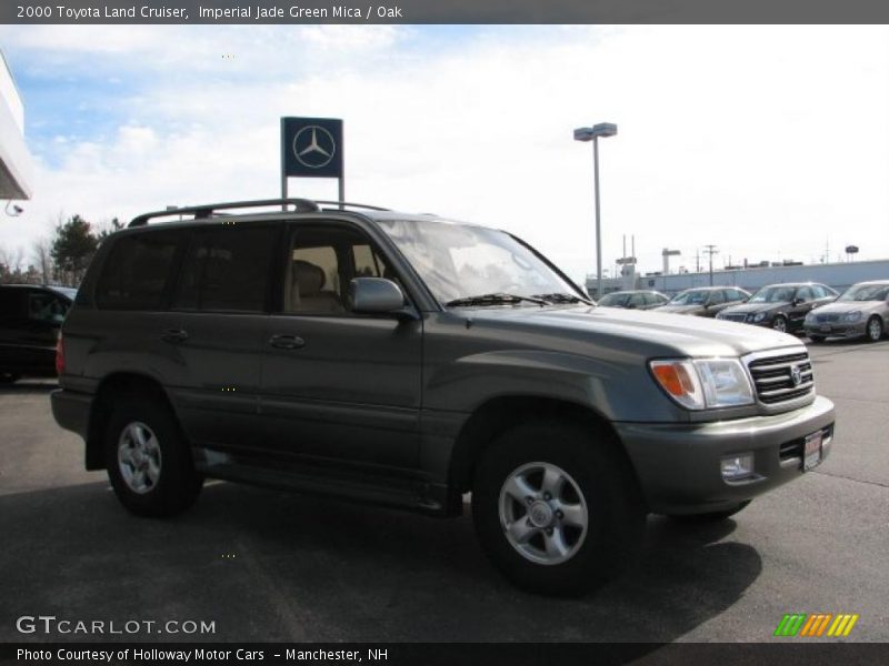 Imperial Jade Green Mica / Oak 2000 Toyota Land Cruiser